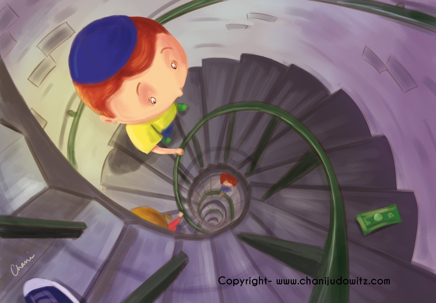 Stairs Illustration (Mishpacha Junior)