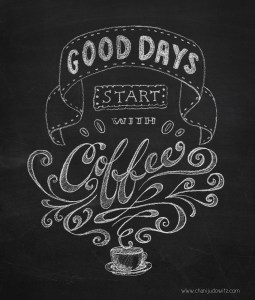 coffee hand lettering